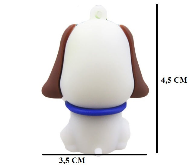 USB FLASH DRIVE 16 GB BEAR DOG CUTE DOG RUSSELL Color multicolor