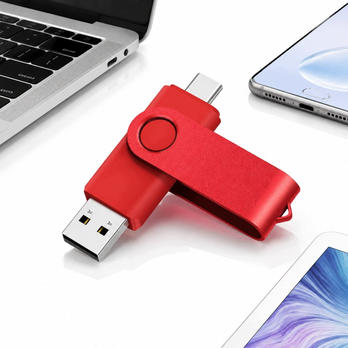 USB FLASH DRIVE 2W1 512GB USB-A USB-C FOR SMARTPHONE FLASH MEMORY
