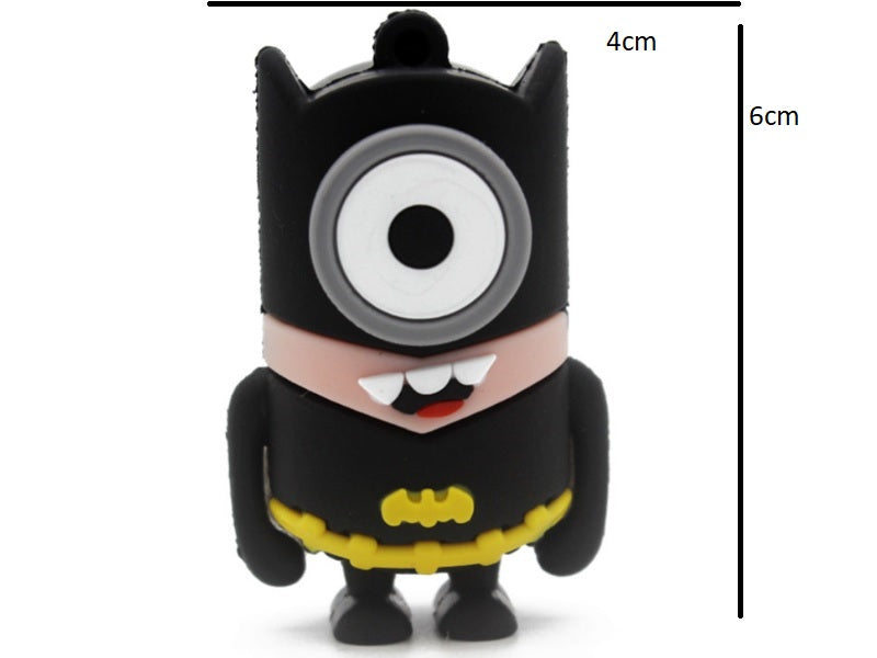 USB FLASH DRIVE 32 GB MINIONS BATMAN FAIRY TALE HERO Color black
