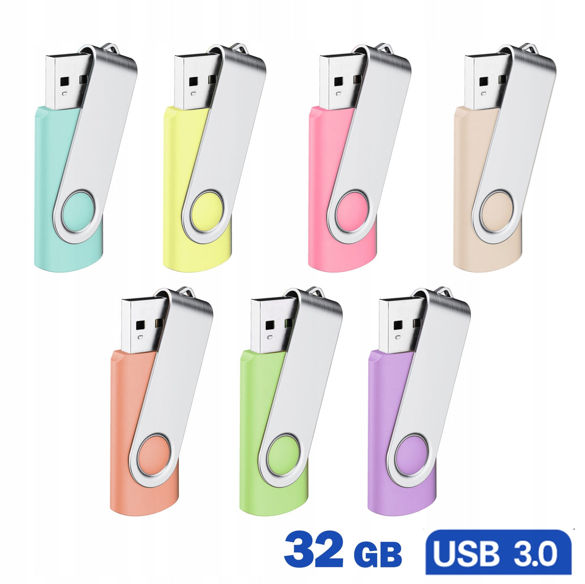 USB FLASH DRIVE 32GB 3.0 TWISTER HALF – 7 PASTEL COLOURS