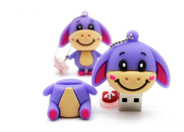USB FLASH DRIVE 32GB USB 3.0 DONKEY PIGLET TIGER Color pink