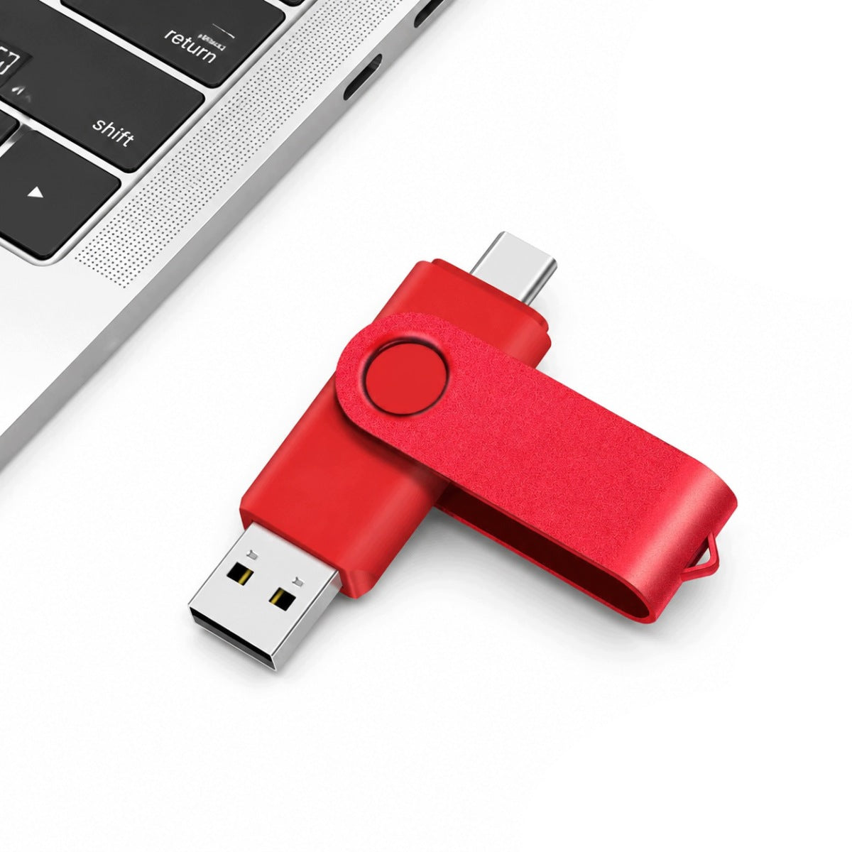 USB FLASH DRIVE 512GB USB FLASH DRIVE 2.0 UNIVERSAL 2IN1 FOR PHONES AND PC