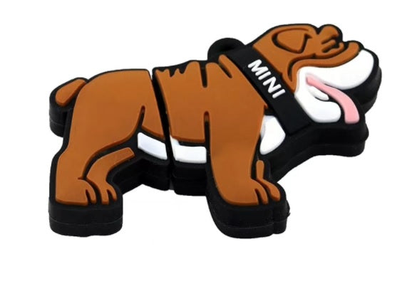 USB FLASH DRIVE 64 GB DOG BULLDOG BEAR Color brown
