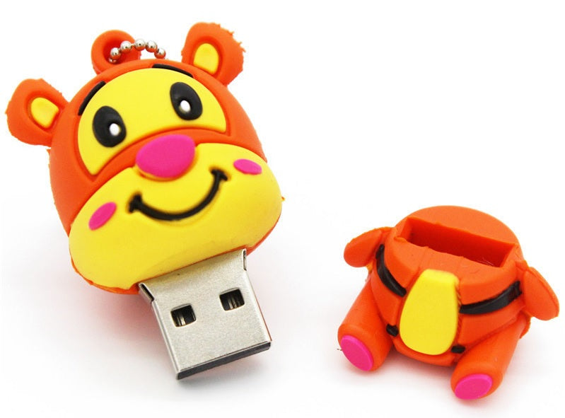 USB FLASH DRIVE 64 GB DONKEY PIGLET TIGER PRO Color white
