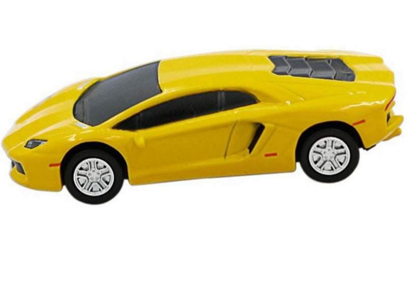 USB FLASH DRIVE 64 GB LAMBO CAR YELLOW AUTO CAR