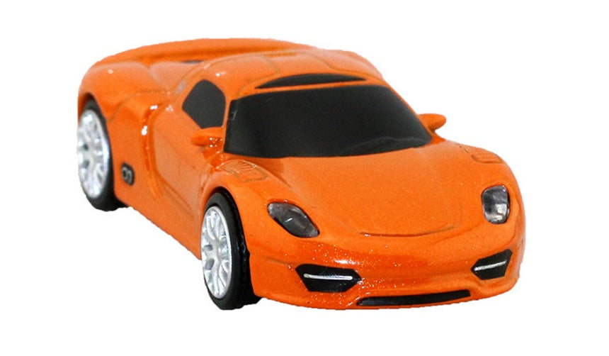 USB FLASH DRIVE 64 GB PORSCHE ORANGE CAR Color orange