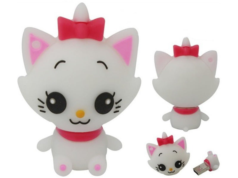 USB FLASH DRIVE 64 GB SWEET KITTEN WHITE BEAR