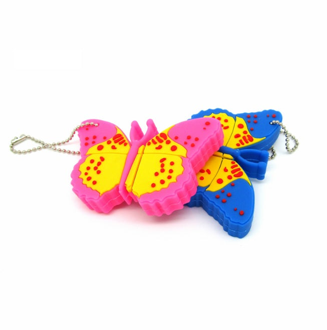 USB FLASH DRIVE 8 GB BUTTERFLY BLUE Color blue