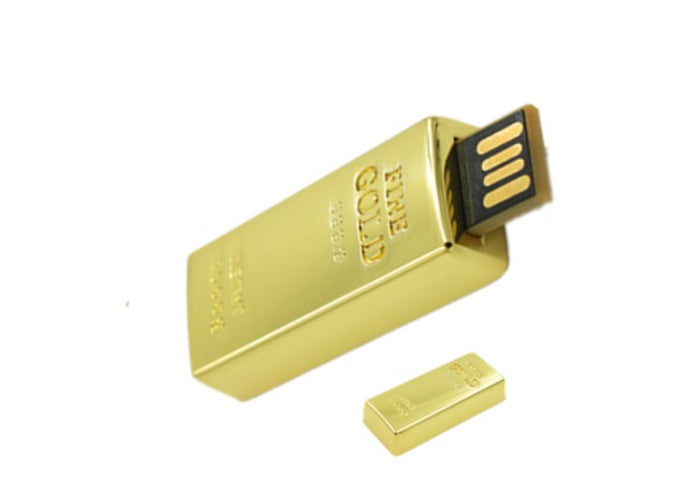 USB FLASH DRIVE 8 GB GB BAR GOLD WEALTH