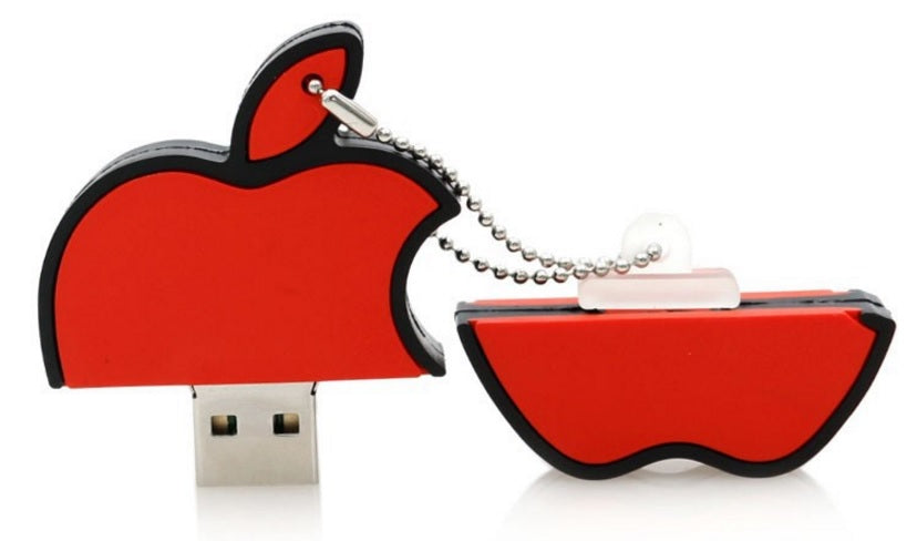 USB FLASH DRIVE 8 GB IPHONE APPLE RED APPLE Brand no brand