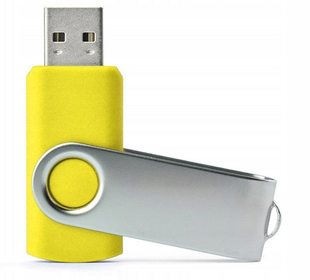 USB FLASH DRIVE 8GB TWISTER YELLOW