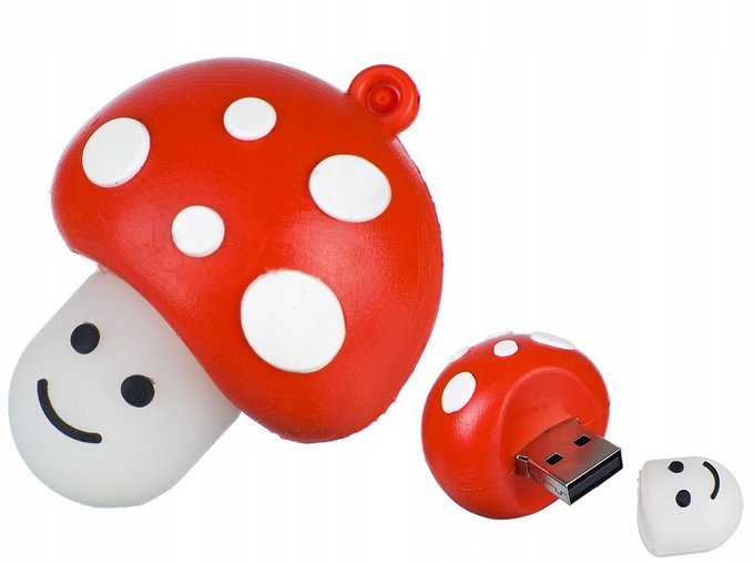 USB FLASH DRIVE FAST FLASH DRIVE ULTRA MEMORY PEN PENDANT TOADSTOOL 64GB
