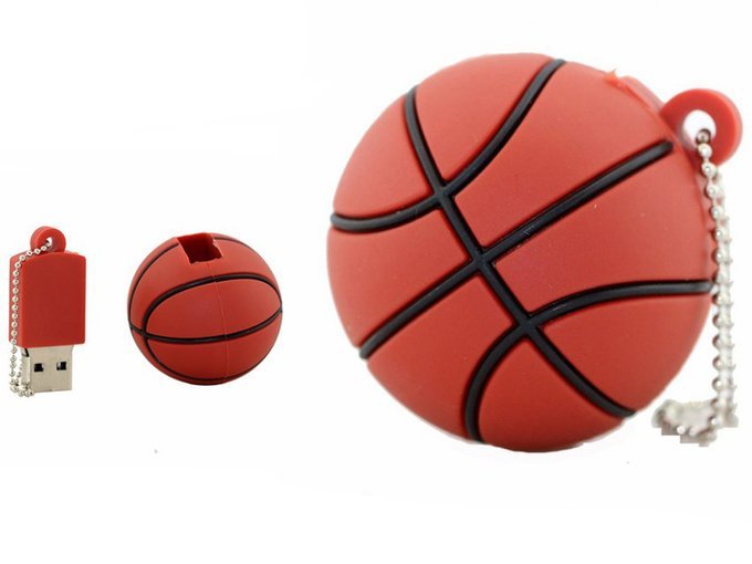 USB FLASH DRIVE FAST FLASH DRIVE ULTRA MEMORY PENDANT BASKETBALL 64GB