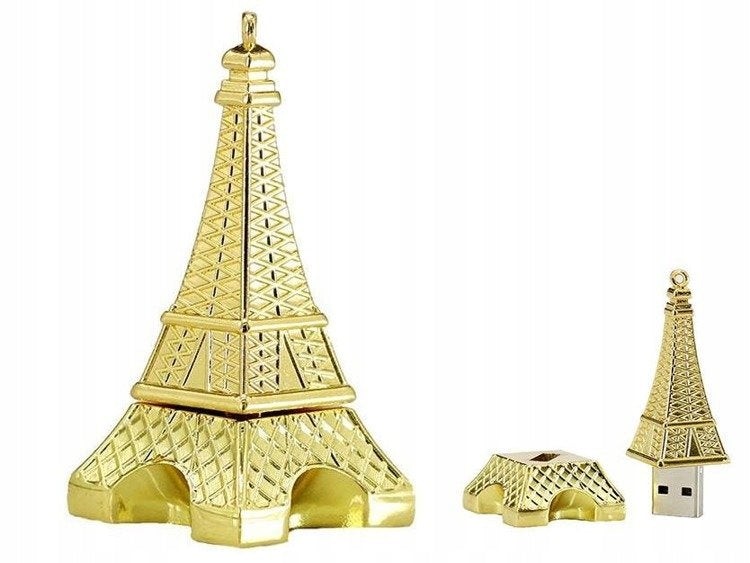 USB FLASH DRIVE FAST FLASH DRIVE ULTRA MEMORY PENDANT EIFFEL TOWER 16GB Packaging status original