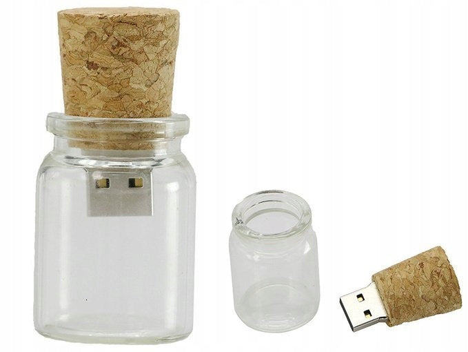 USB FLASH DRIVE FAST FLASH DRIVE ULTRA MEMORY PENDANT GIFT JAR 64GB