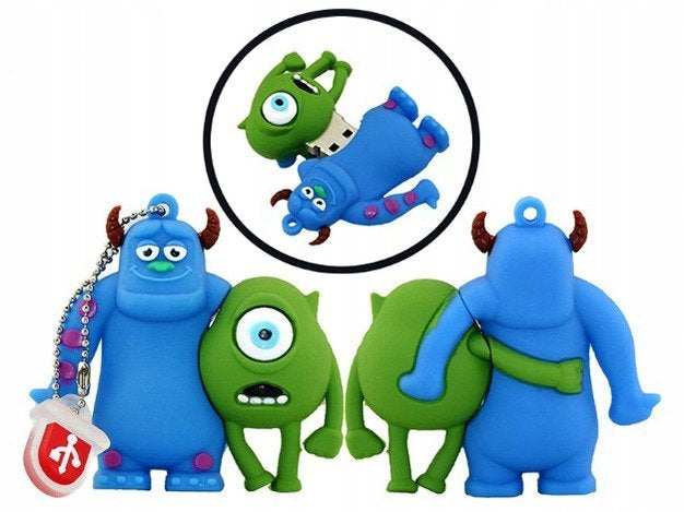 USB FLASH DRIVE FAST FLASH DRIVE ULTRA MEMORY PENDANT GIFT MONSTERS 16GB