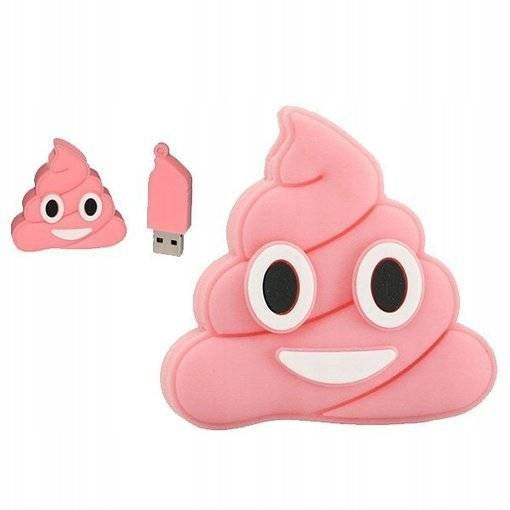 USB FLASH DRIVE FAST FLASH DRIVE ULTRA MEMORY PENDANT GIFT POOP 16GB
