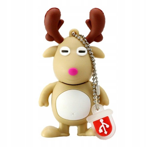 USB FLASH DRIVE FAST FLASH DRIVE ULTRA MEMORY PENDANT GIFT REINDEER 32GB Manufacturer code p7
