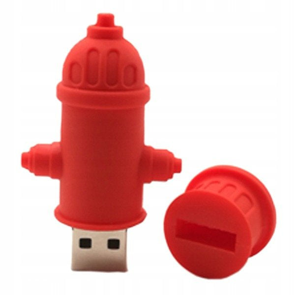USB FLASH DRIVE HYDRANT USB MEMORY DRIVE FLASH DRIVE PORTABLE FAST 16GB Color red