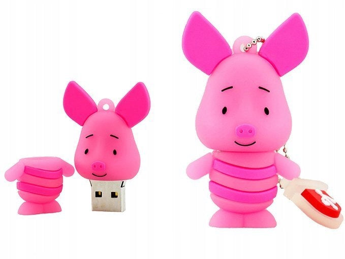 USB FLASH DRIVE MEMORY ULTRA DRIVE DUAL TYPE FLASH MINI GIFT PIGLET 32GB