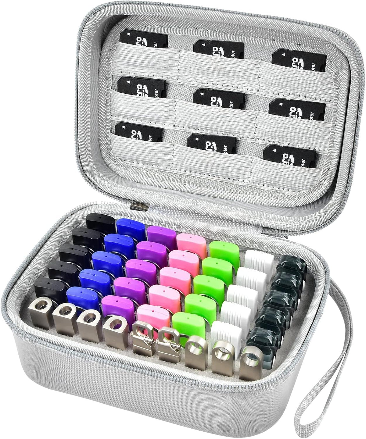 USB FLASH DRIVE POCKET GREY PROTECTIVE