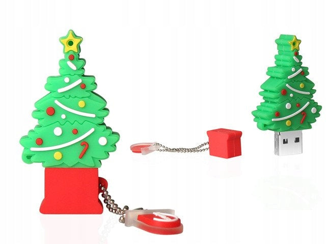 USB FLASH DRIVE ULTRA MEMORY PENDANT GIFT CHRISTMAS TREE 32GB Packaging status original
