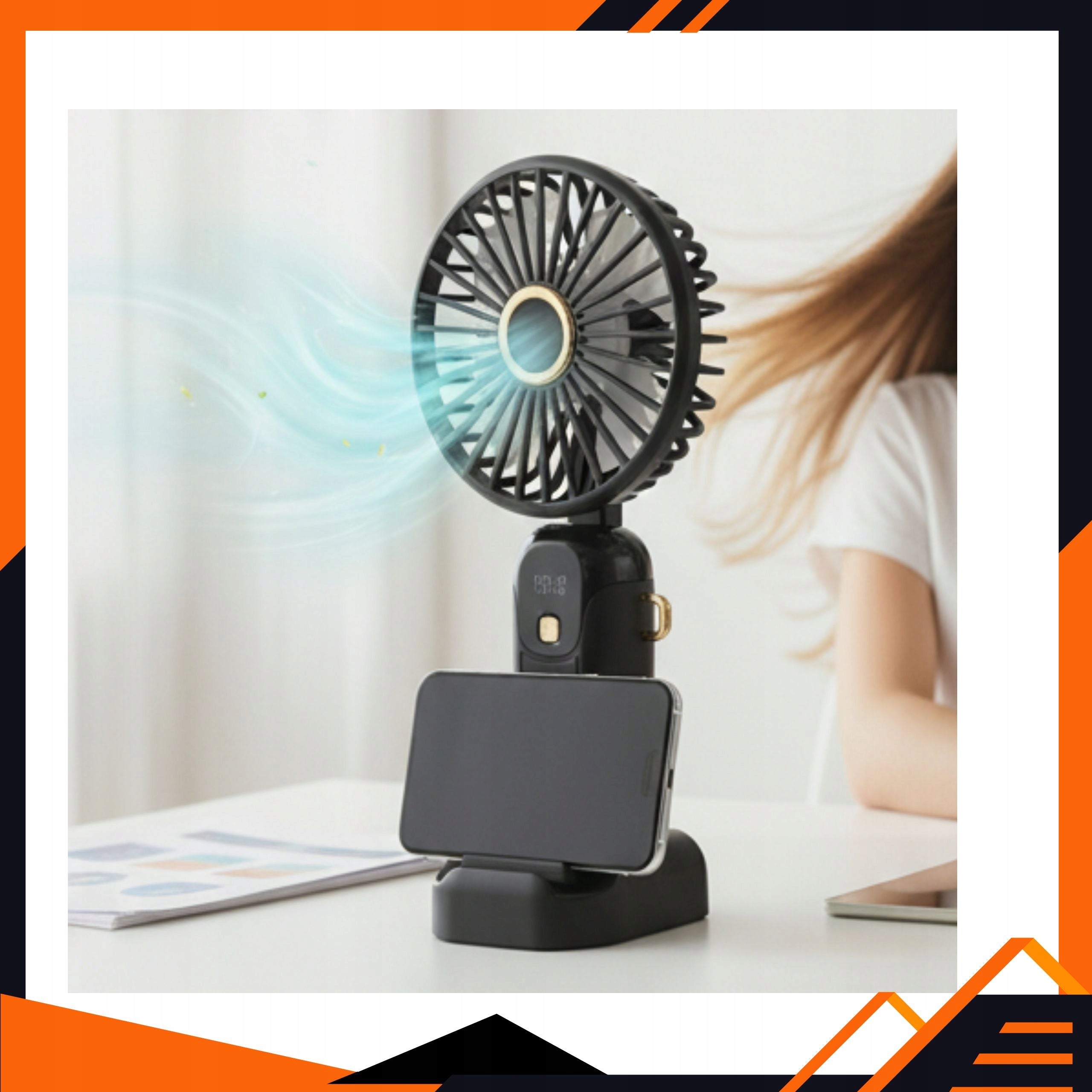 USB Fan Mini Fan Quiet Portable Modern 5 Vent Modes Functions tilt angle adjustment