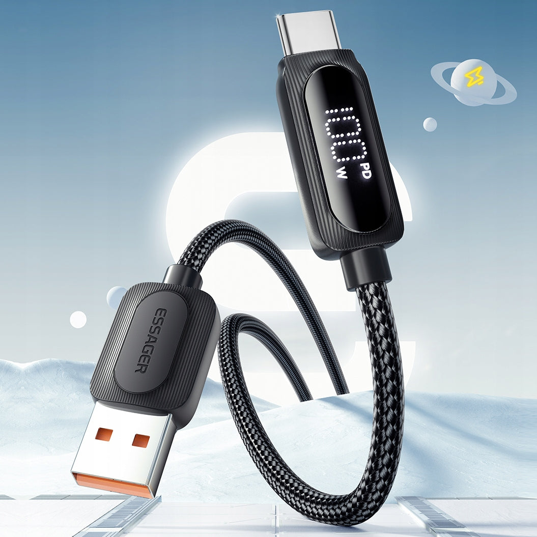 USB Fast Charging Cable 2M for Fast Charging USB-A USB-C 100W Packaging status original