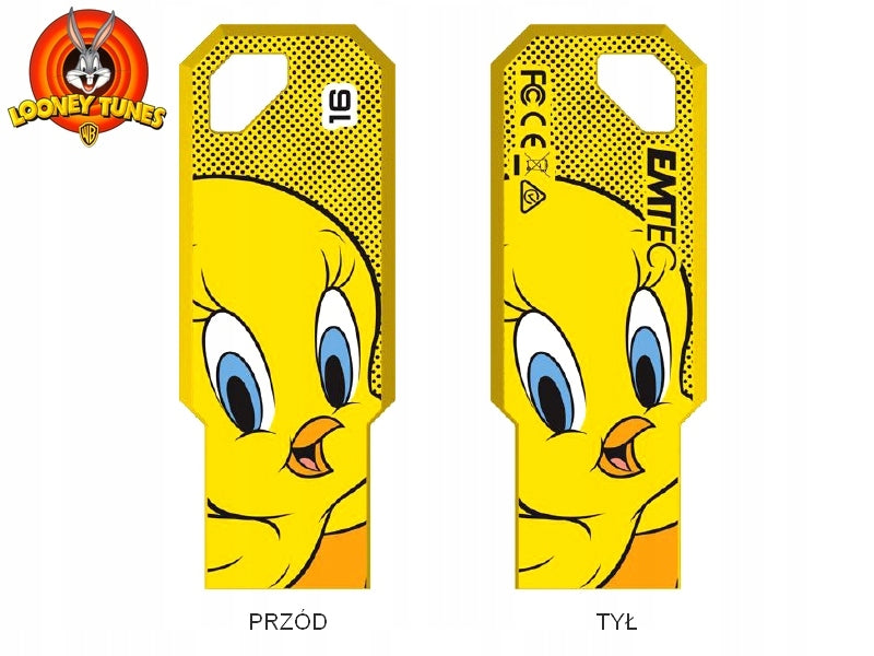 USB Flash Drive 16GB Looney Tunes Canary Tweety Packaging status original