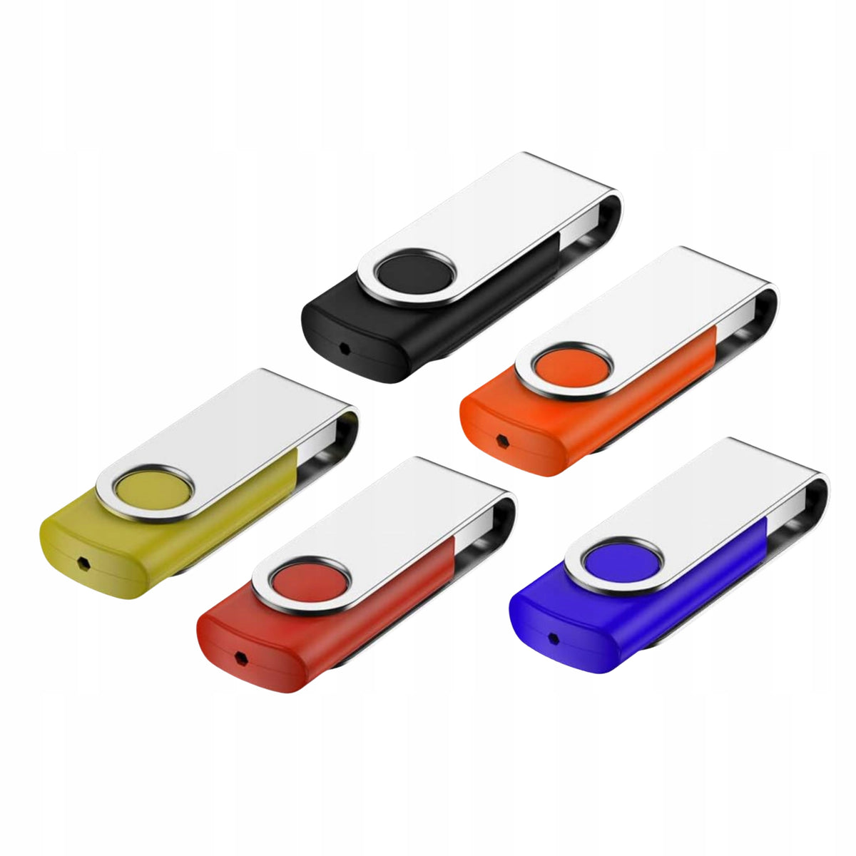 USB Flash Drive 5x32GB USB 2.0 Set Memory With Keychain Multiple Colors