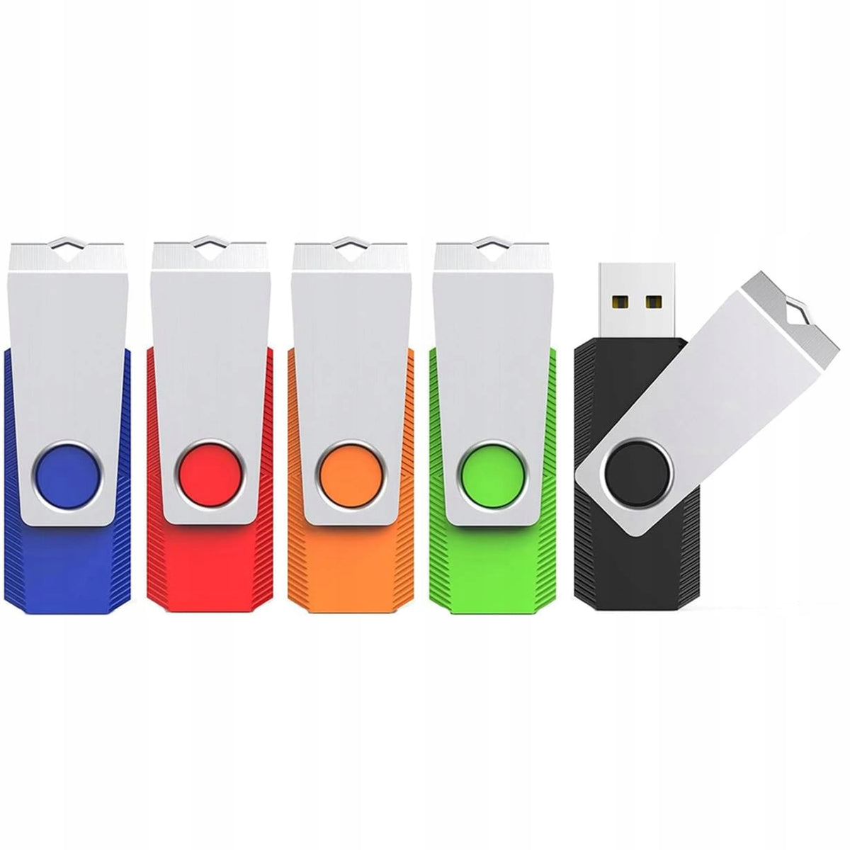 USB Flash Drive 64GB USB 2.0 5pcs Rotary Color Packaging status original