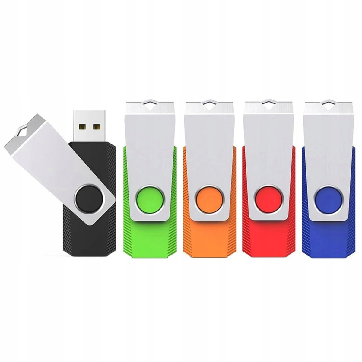 USB Flash Drive 64GB USB 2.0 5pcs Rotary Color