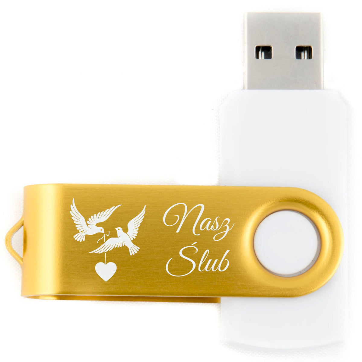 USB Flash Drive 8 GB with Wedding Engraving SET OF 10 PCS.