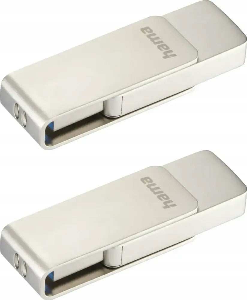 USB Flash Drive Hama Rotate Pro USB Stick 256GB Rotating USB 3.0 silver x2