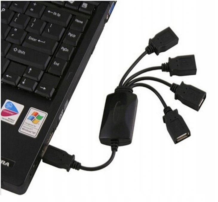 USB HUB 4 PORTS SPLITTER FOR LAPTOP POWER SUPPLY