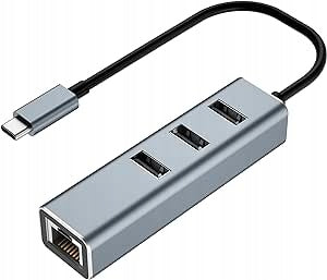 USB HUB ADAPTER USB C SCHITEC 3.0 FAST TRANSFER 5Gb/s 4 PORTS COMPACT
