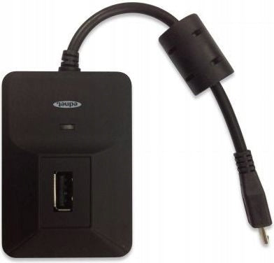 USB HUB Ednet with card reader, microUSB 2.0 with OTG function (31516)