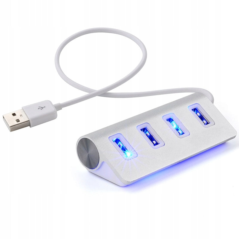 USB HUB PORT SPLITTER 4 PORTS LEDS