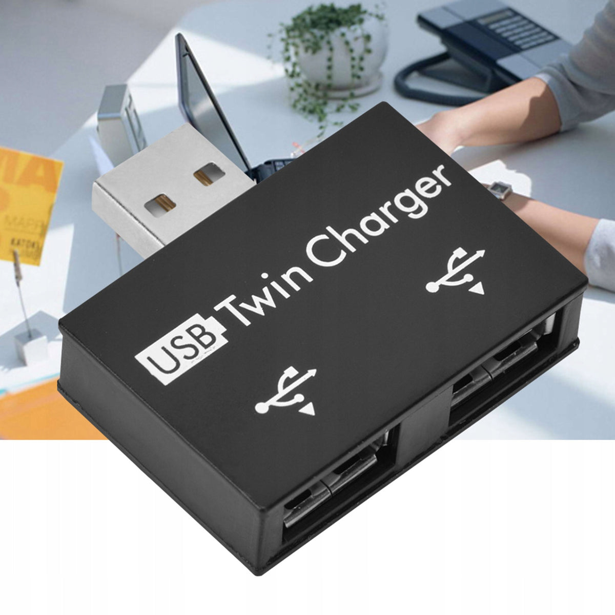 USB HUB SPLITTER 2 PORTS USB SPLITTER 2.0 Packaging status original