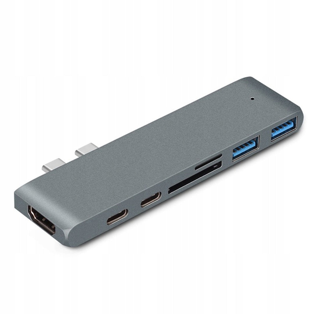 USB HUB Splitter FOR MacBOOK AJH-712 Manufacturer code Bounn Hub 7w1 Szybki