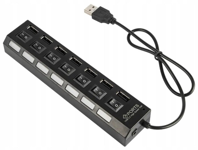 USB HUB Splitter with 7 Port Switches