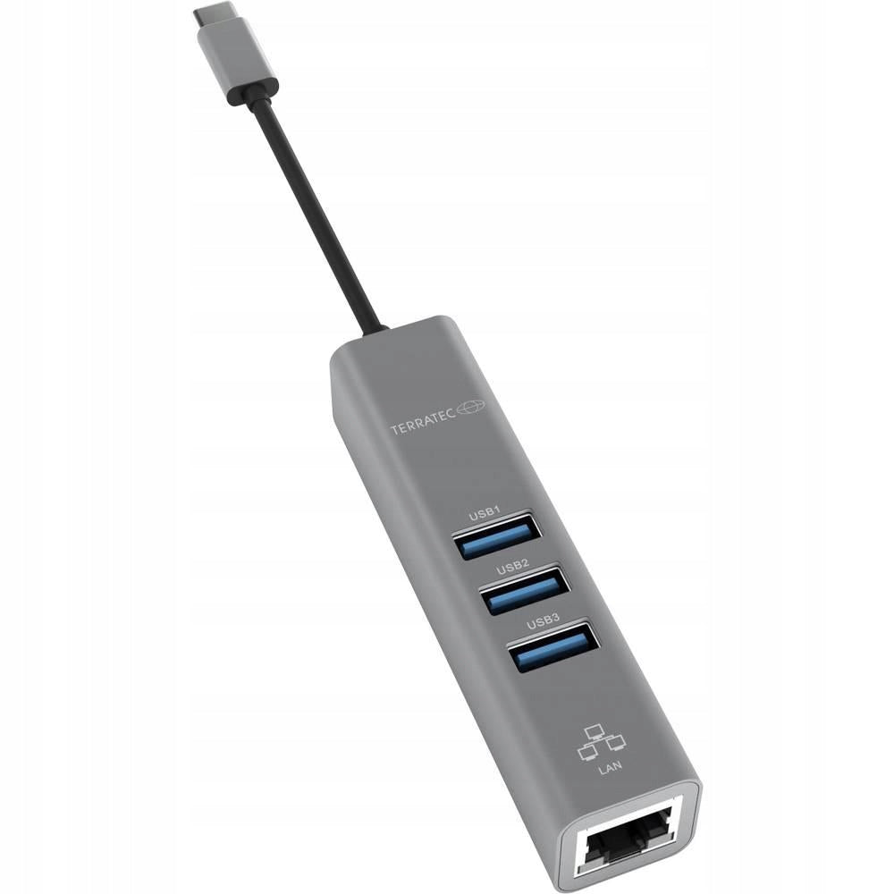 USB HUB TerraTec Connect C2 1x RJ45 + 3x USBA 3.0 (251735)