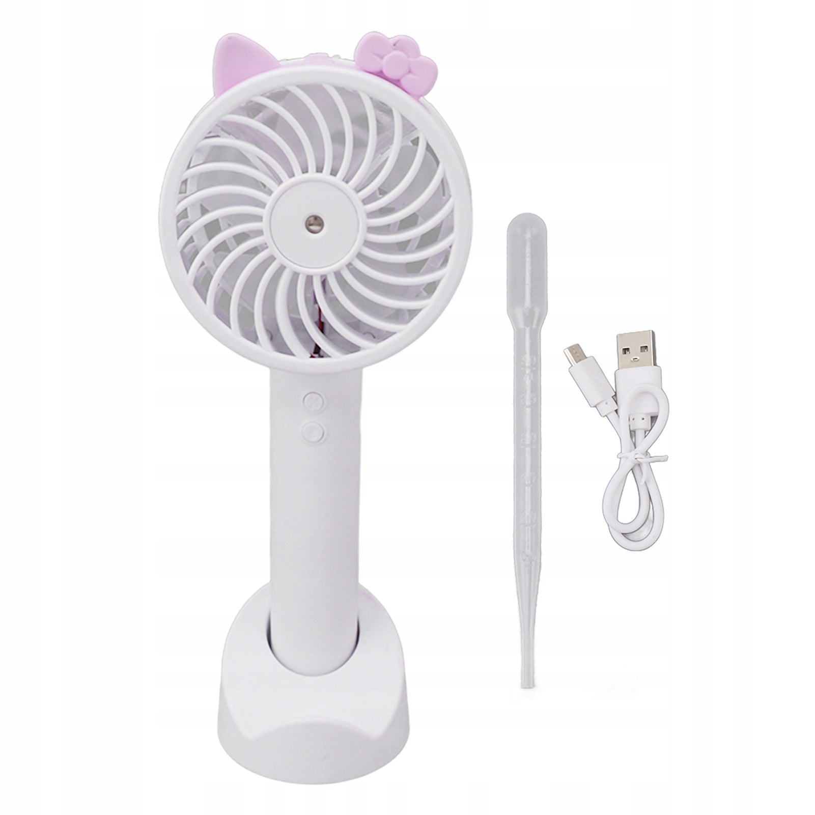USB Handheld Fan Multifunction 2 in 1 Strong Wind 3 Speeds RK Model 2044XFIR