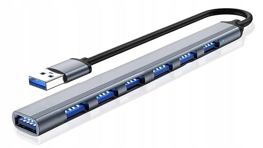 USB Hub Computer Splitter USB Slim 1x3.0 6x2.0