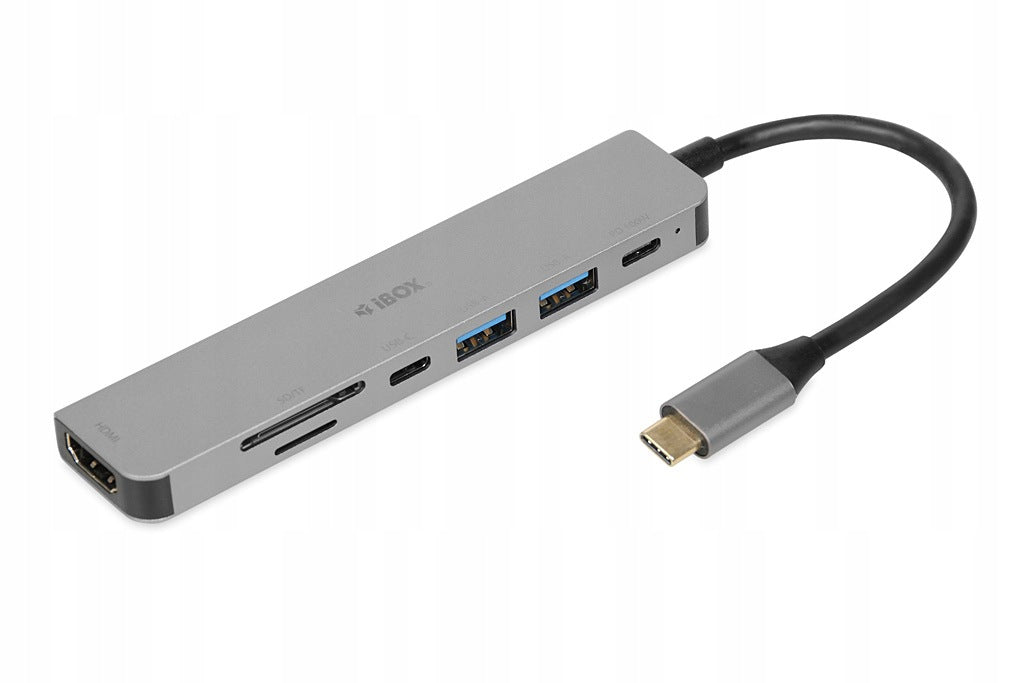 USB Hub Docking Station iBOX IUH3SL4K HDMI SD PD100W Manufacturer IBox