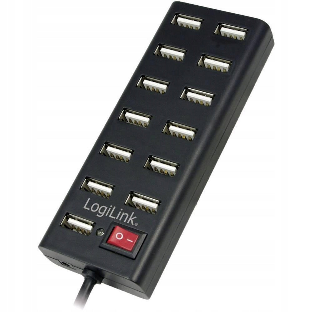 USB Hub LogiLink UA0126, 13 USB 2.0 Ports, Black
