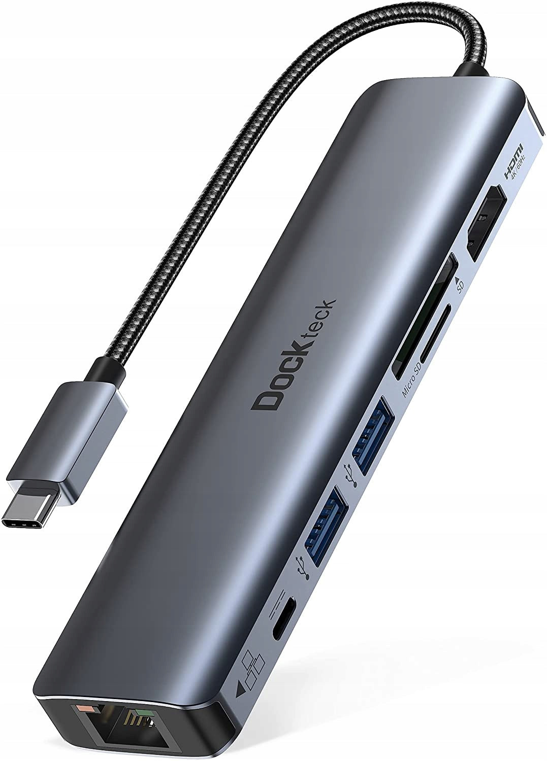 USB Hub Multiport Ethernet HDMI USB 3.0 Micro SD 7-in-1