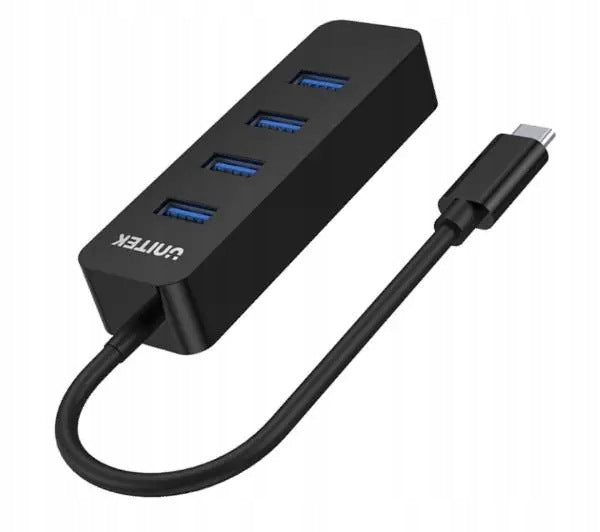 USB Hub Unitek H1117B USB-C - USB-C / 4x USB-A Packaging status original