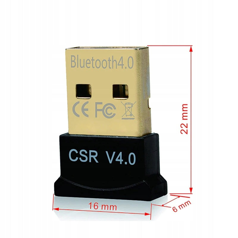 USB MINI DONGLE 4.0 BLUETOOTH ADAPTER FOR LAPTOP COMPUTER EAN (GTIN) 5904280189644