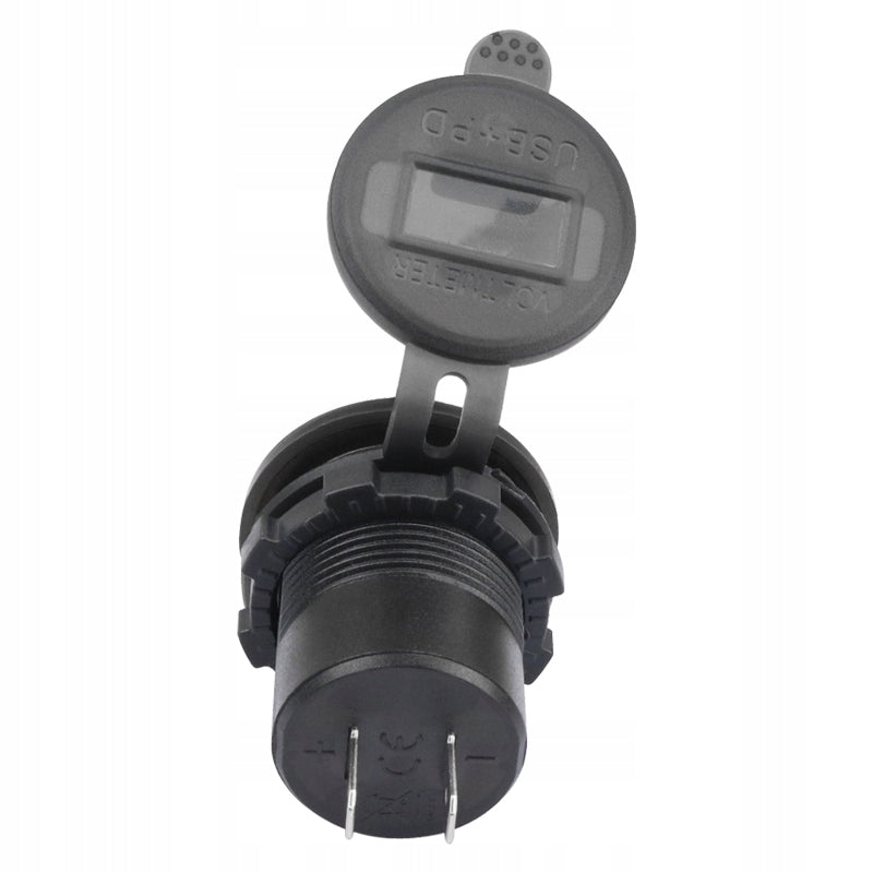 USB MOUNTING CAR CHARGER WITH SWITCH AND USB-C VOLTMETER Manufacturer no brand